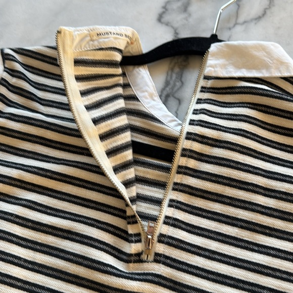 Mustard Seed Striped Top with Collar - Picture 4 of 10